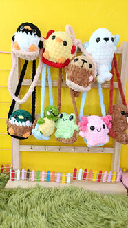 DÉCORATIONS RÉTROVISEUR &amp; SACS Animal et couleur au choix