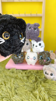 Chatons 10€ (couleurs & motifs sur demande)